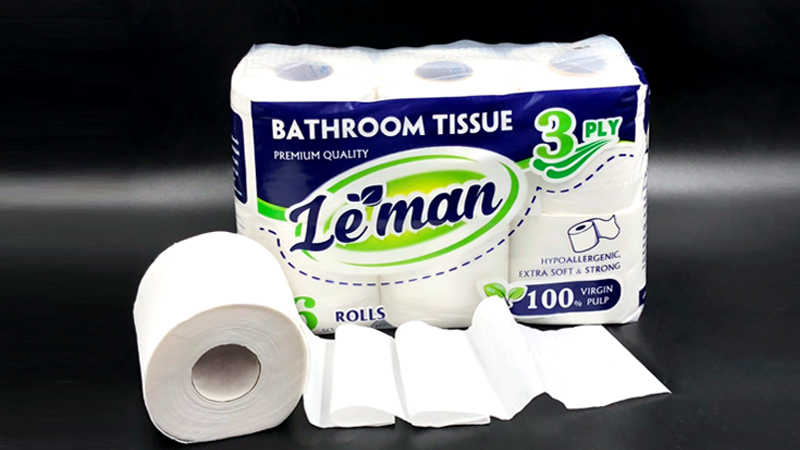 GIẤY LEMAN 6 CUỘN/LỐC - 10 LỐC/1 CÂY