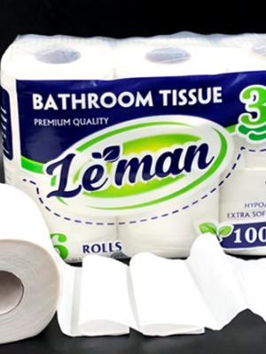 GIẤY LEMAN 6 CUỘN/LỐC - 10 LỐC/1 CÂY