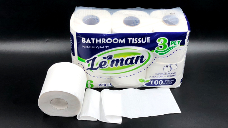 GIẤY LEMAN 6 CUỘN/LỐC - 10 LỐC/1 CÂY