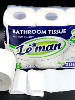 GIẤY LEMAN 6 CUỘN/LỐC - 10 LỐC/1 CÂY