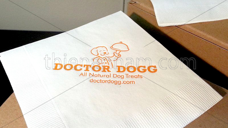 KHĂN ĂN NAPKIN IN LOGO